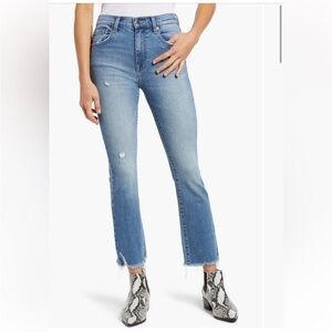 Pistola Lennon High Rise Crop Bootcut Light Wash Denim